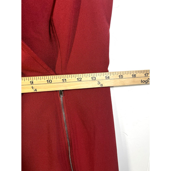 Forever 21 Short Romper Jumpsuit Size Small Front Zipper Skort Rust Red New - Picture 4 of 11